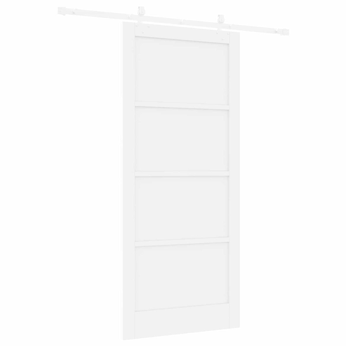 Sliding Door 93 x 211 cm Engineered Wood White