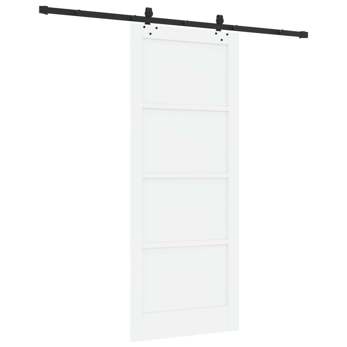 Sliding Door ORKDAL 86 x 211 cm Engineered Wood White and Black