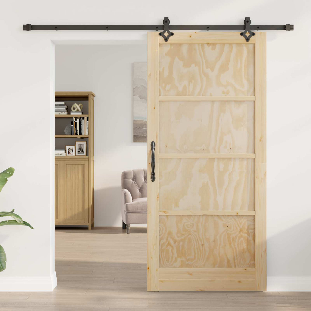 Sliding Door ORKDAL 93 x 202 cm Engineered Wood