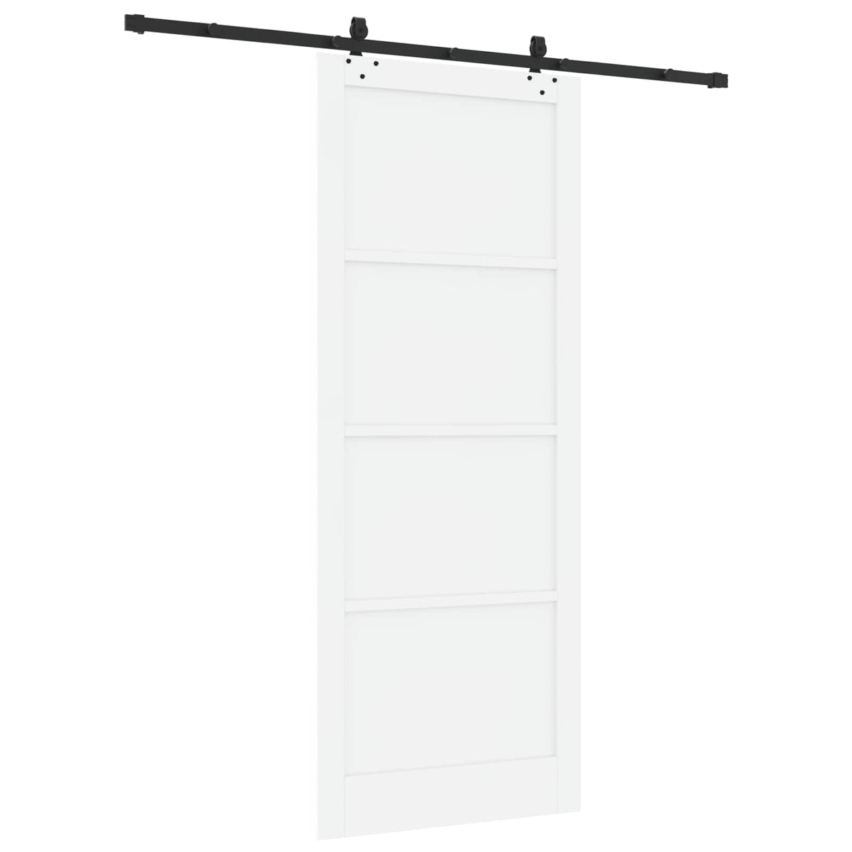 Sliding Door ORKDAL 93 x 232 cm Engineered Wood White and Black