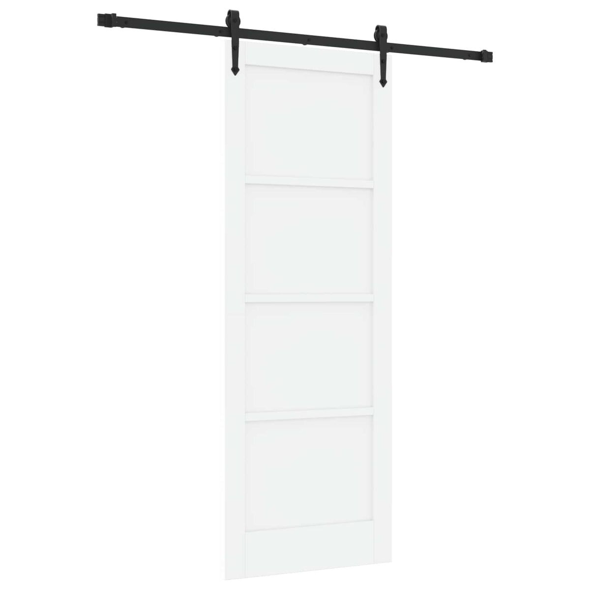 Sliding Door ORKDAL 78 x 211 cm Engineered Wood White and Black