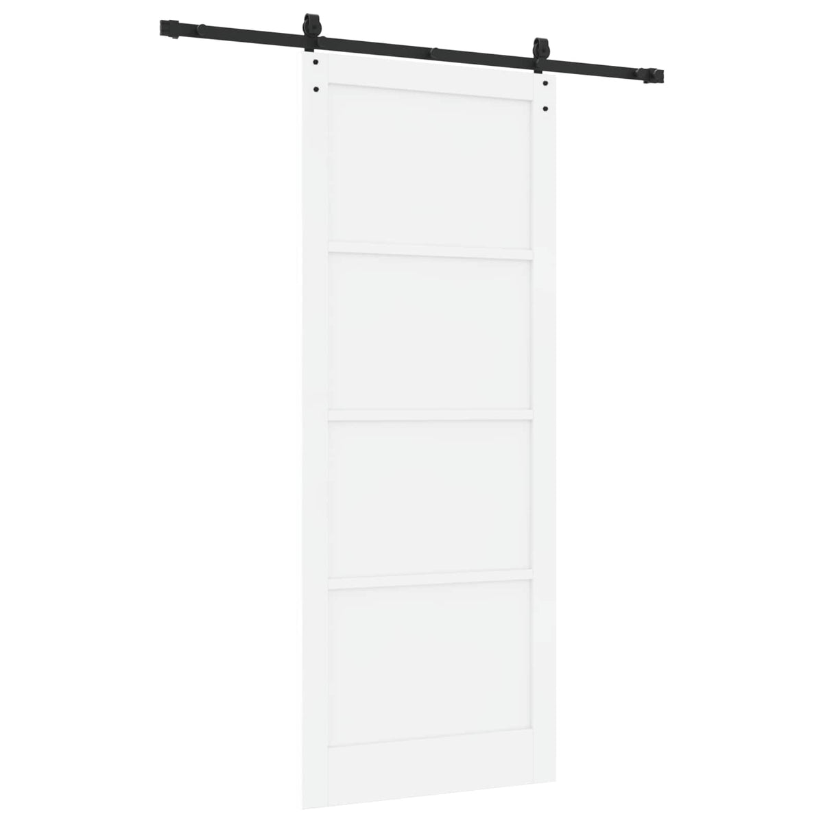 Sliding Door ORKDAL 93 x 232 cm Engineered Wood White and Black