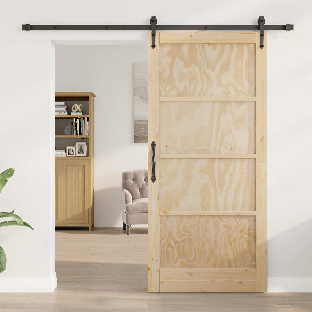 Sliding Door ORKDAL 93 x 202 cm Engineered Wood