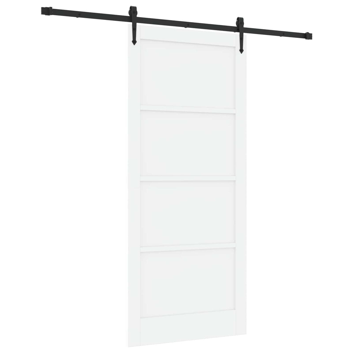 Sliding Door ORKDAL 93 x 211 cm Engineered Wood White and Black