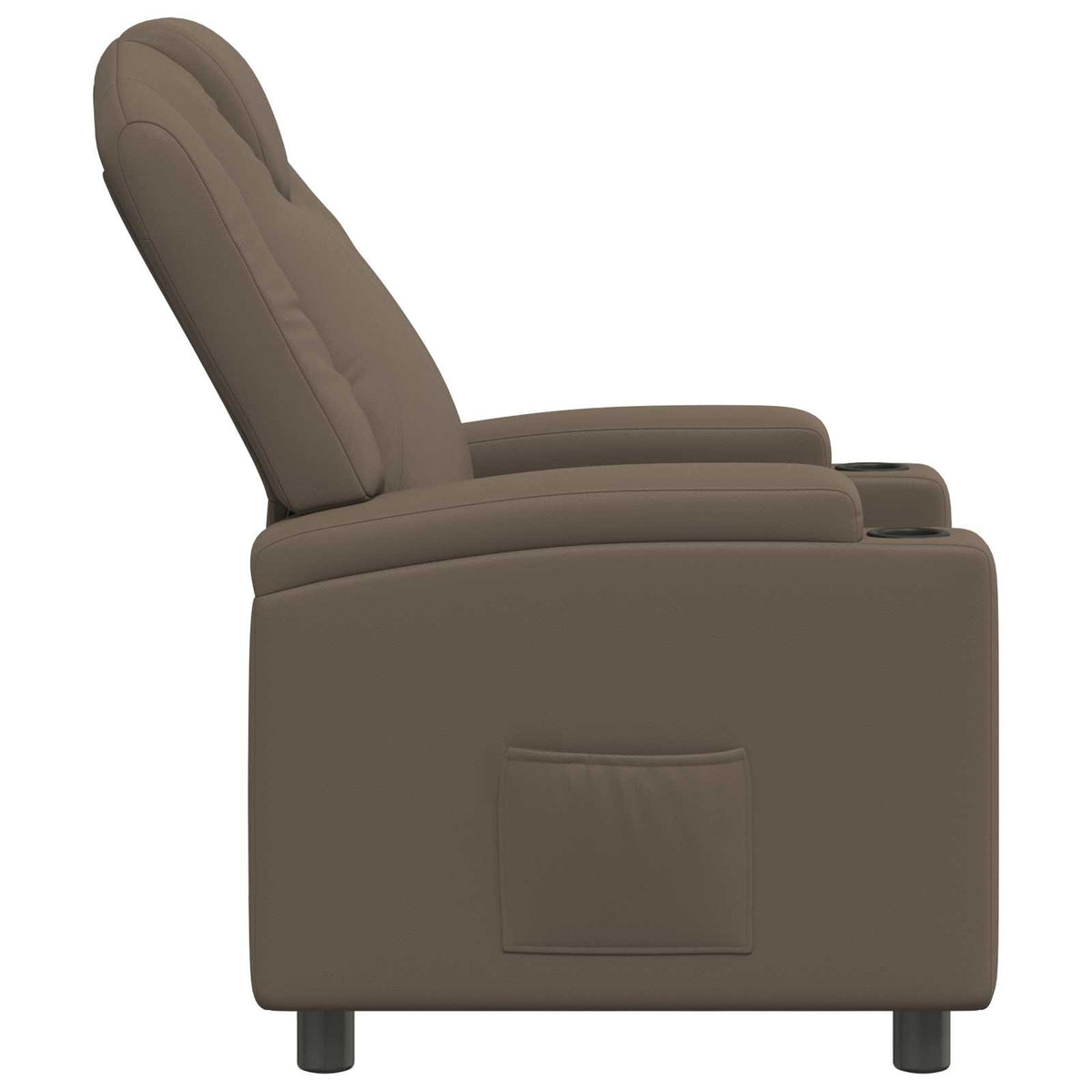Recliner Chair Grey 75 x 95 x 106 cm Fabric