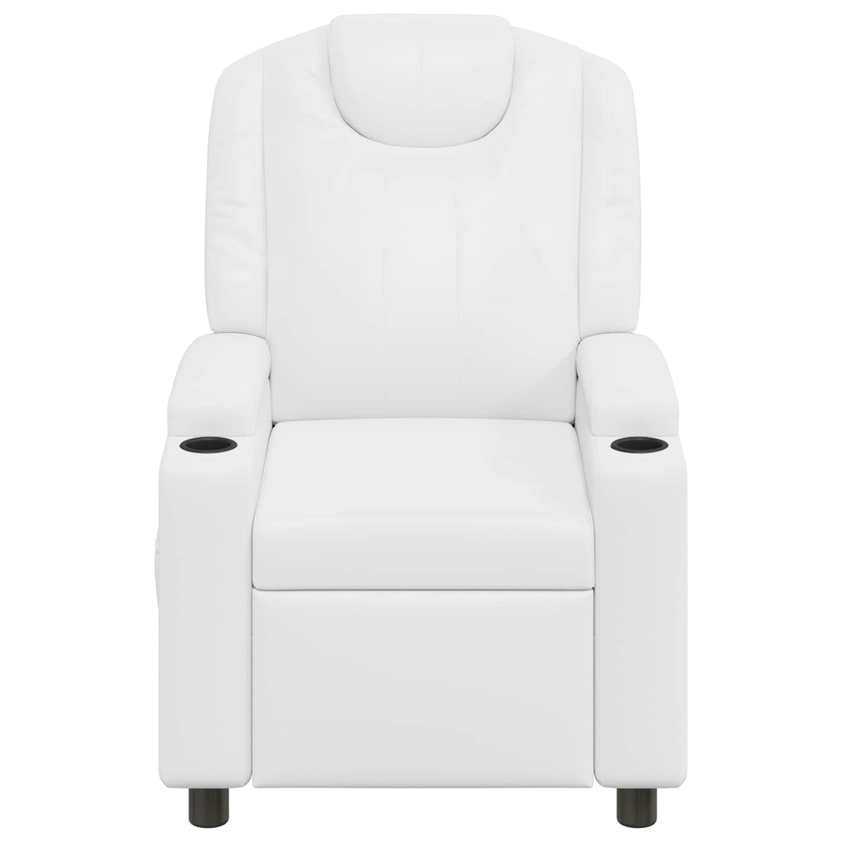 Recliner Massage Chair White 75 x 95 x 106 cm Fabric