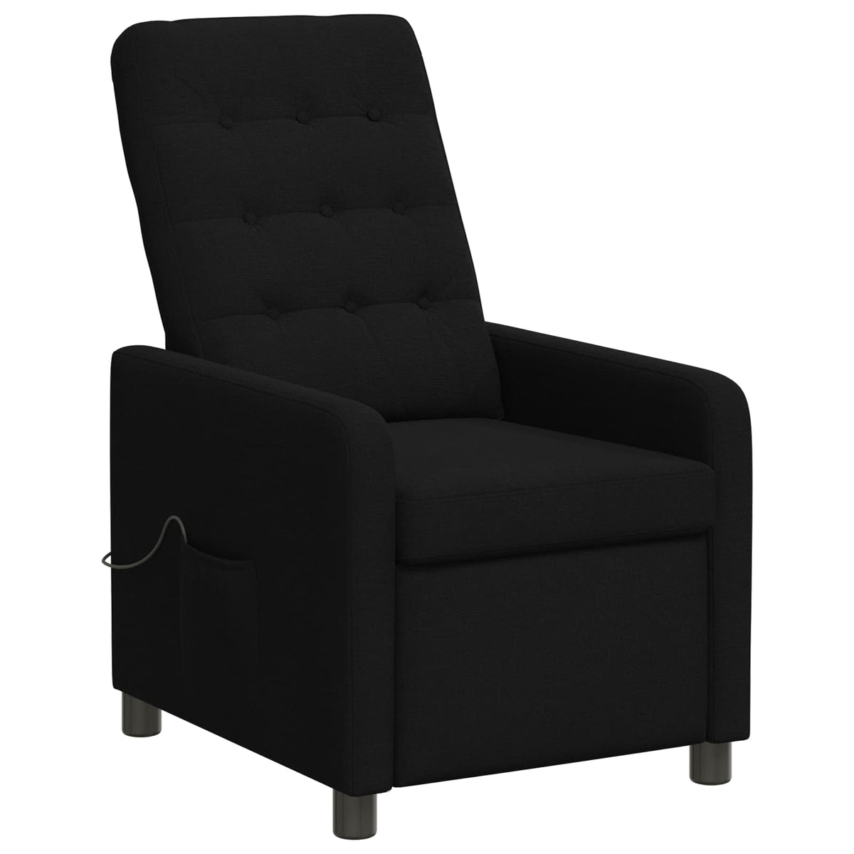 Recliner Massage Chair Black 65 x 93 x 102 cm Fabric