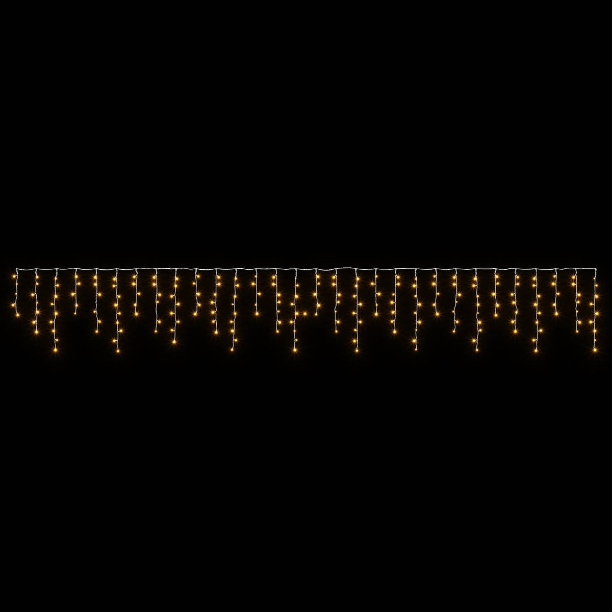 Curtain Lights 210 LEDs Warm White 500 x 72 cm