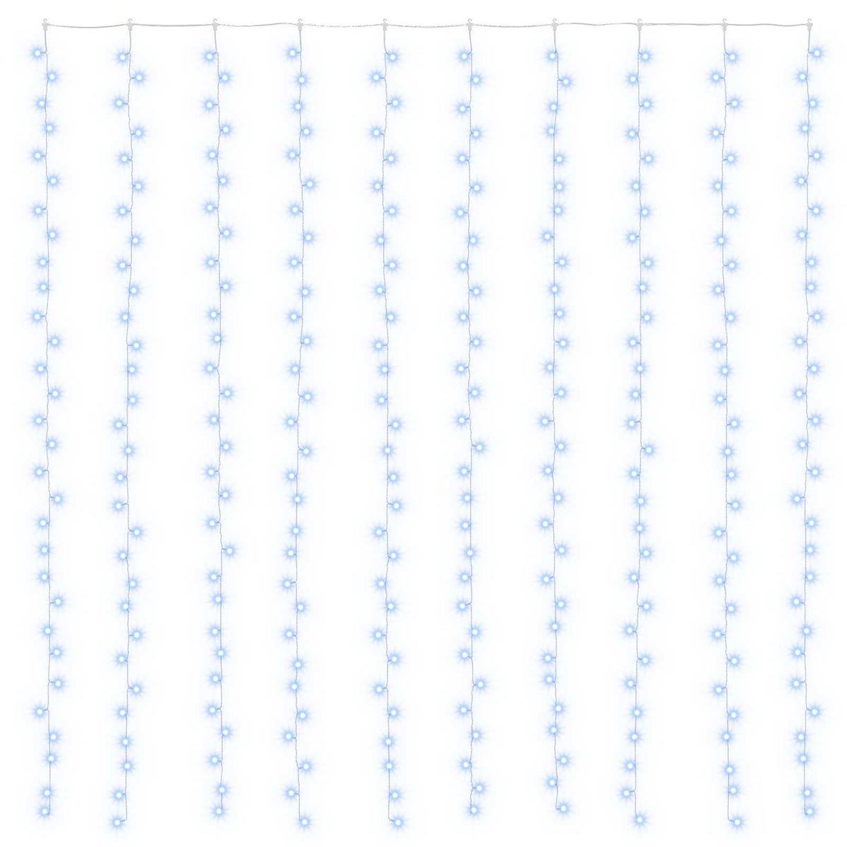 Curtain Lights 300 LEDs Blue 300 x 300 cm
