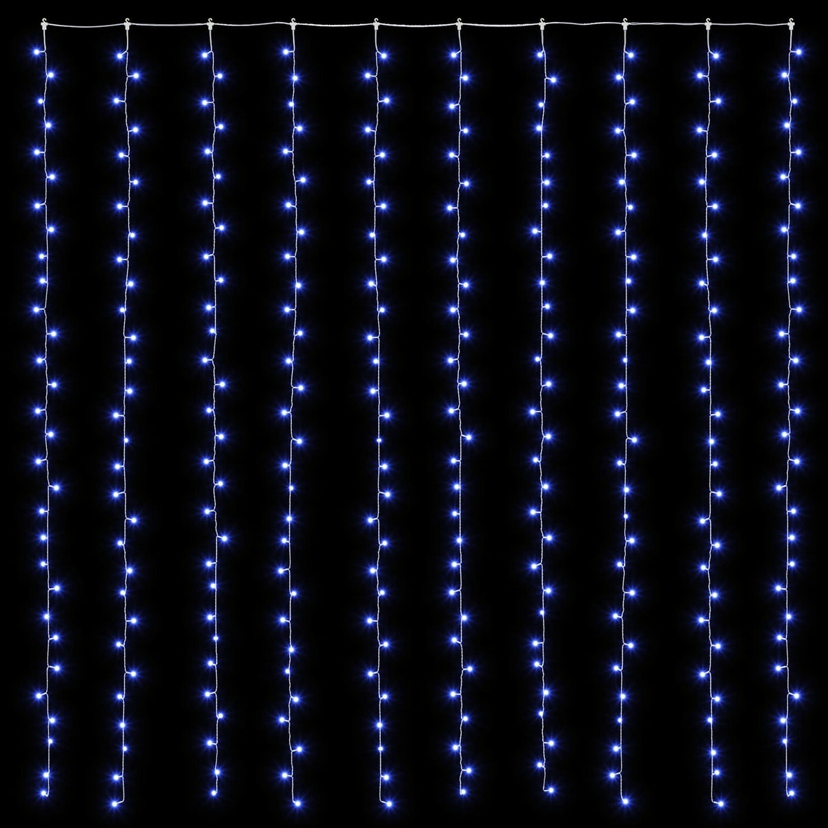 Curtain Lights 300 LEDs Blue 300 x 300 cm