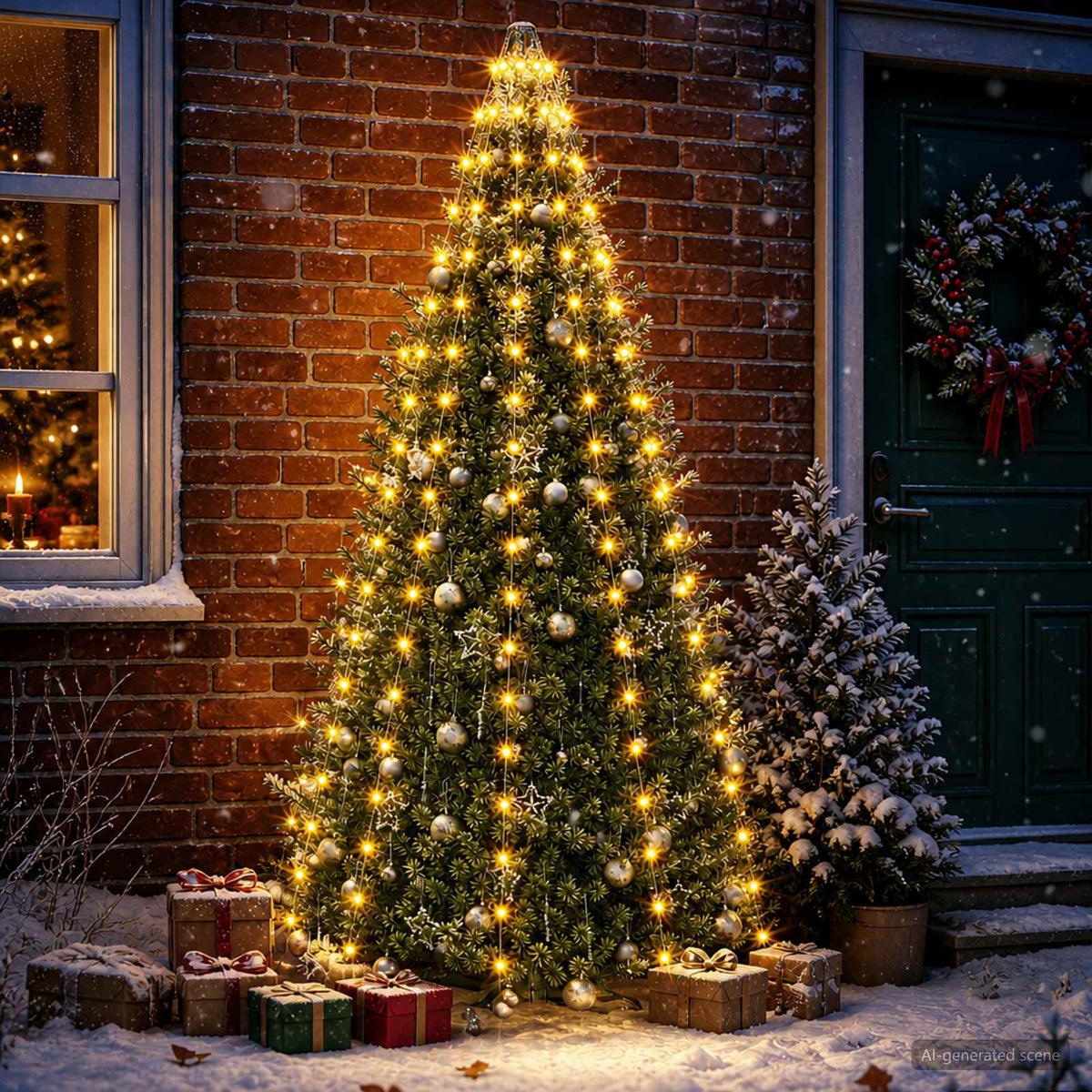 Christmas Tree Lights 210 LEDs Warm White 210 cm