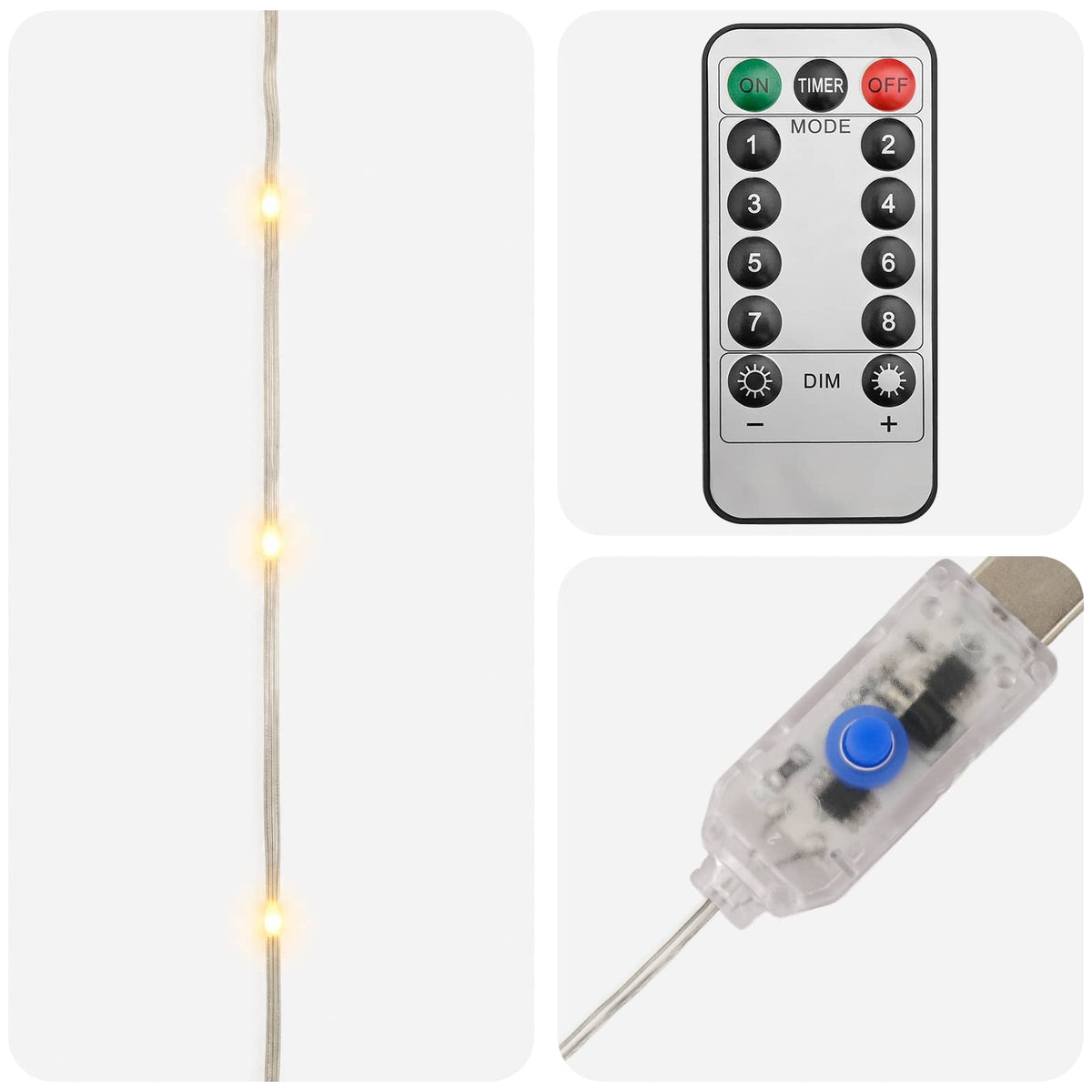 Rope Lights 400 LEDs Warm White 40 m