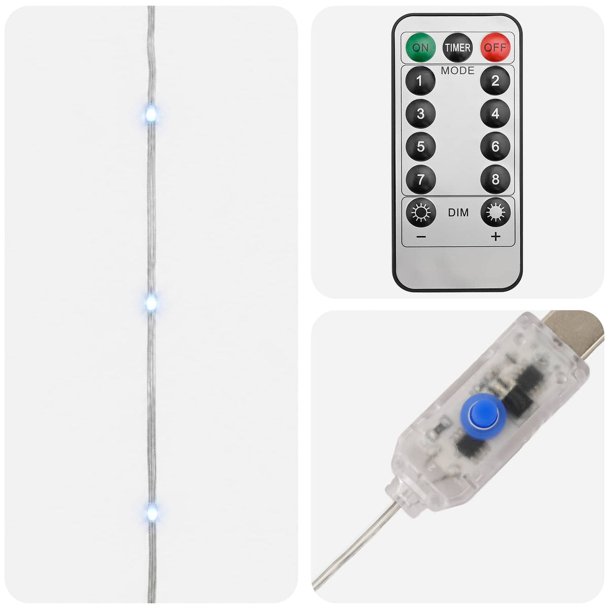 Rope Lights 400 LEDs Cold White 40 m