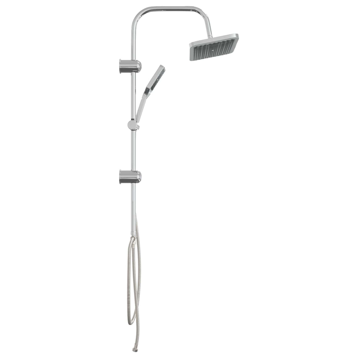 Shower System with Shower Head Chrome Stainless Steel