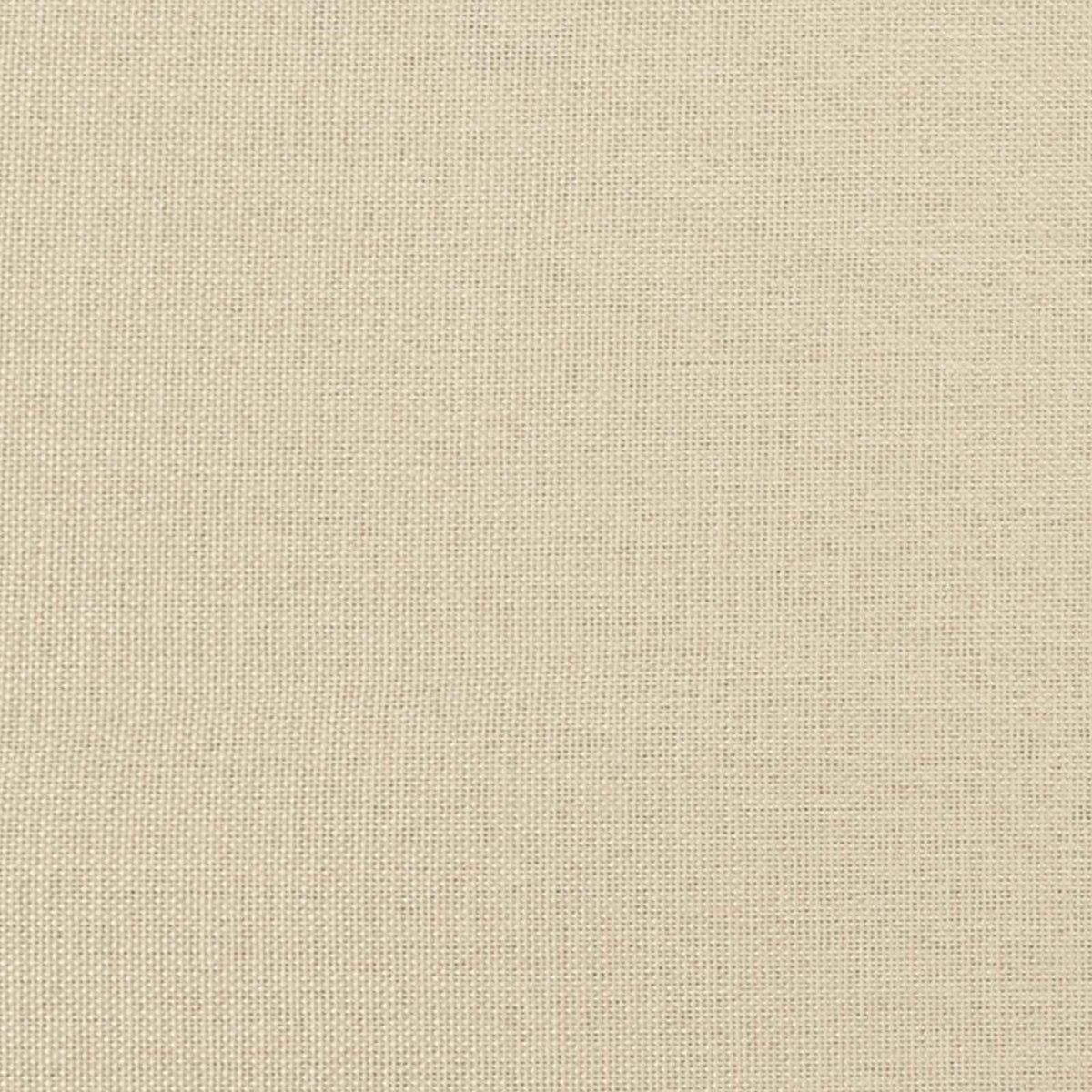 2 Seater Sofa with Solid Wood Legs 2-Seater Cream Linen Fabric