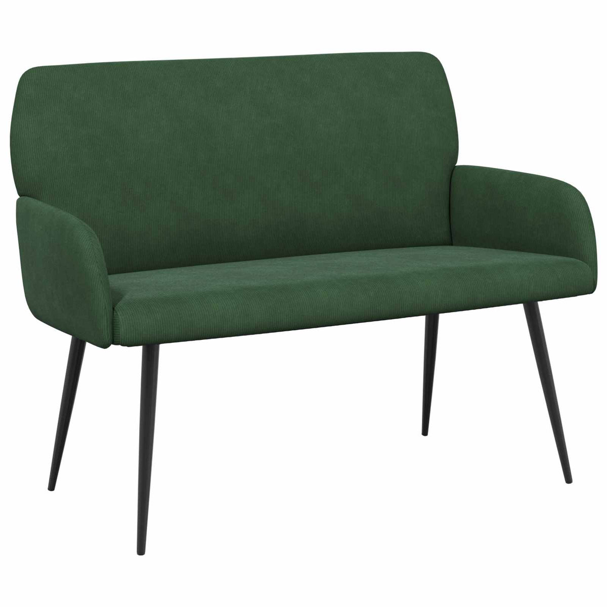2 Seater Sofa with Metal Legs 2-Seater Dark Green
