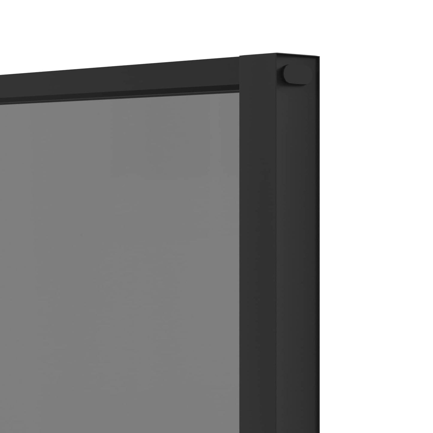 Interior Door 93 x 201.5 cm Tempered Glass and Aluminium