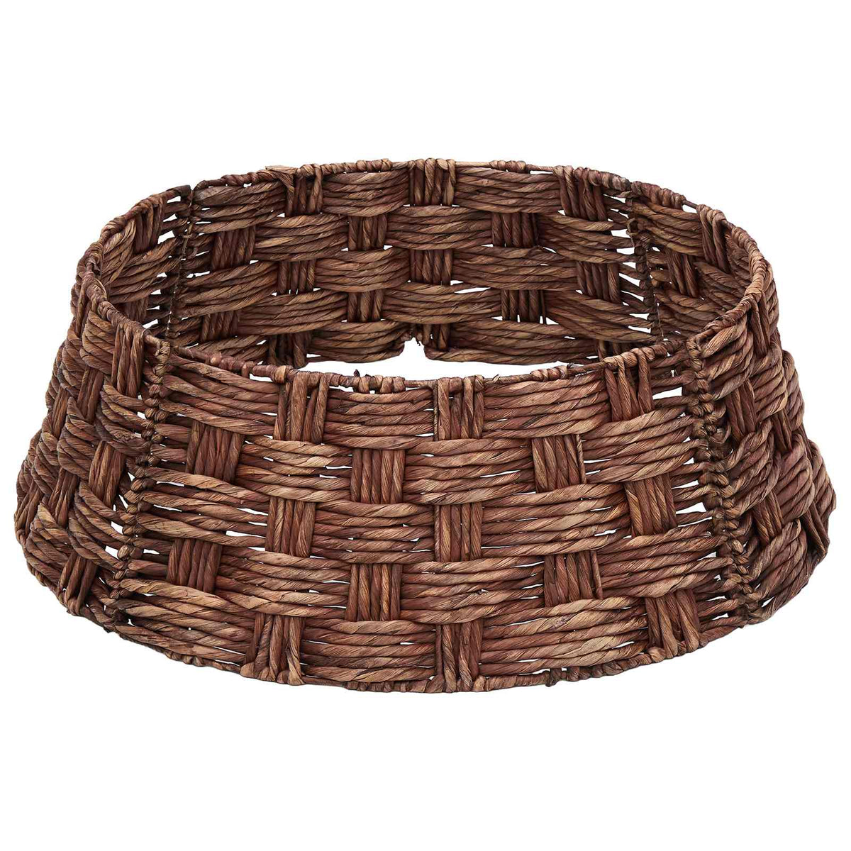 Christmas Tree Collar Round Brown Wash Dia. 105 x 28 cm