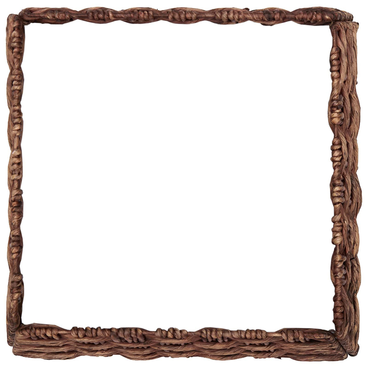 Christmas Tree Collar Square Brown Wash 60 x 60 x 28 cm