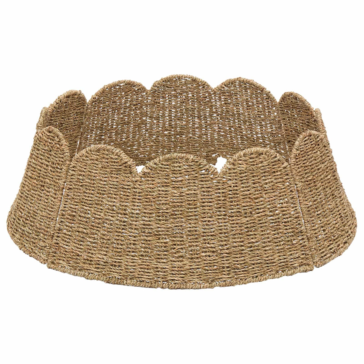 Christmas Tree Collar Round Natural Dia. 105 x 28 cm Seagrass