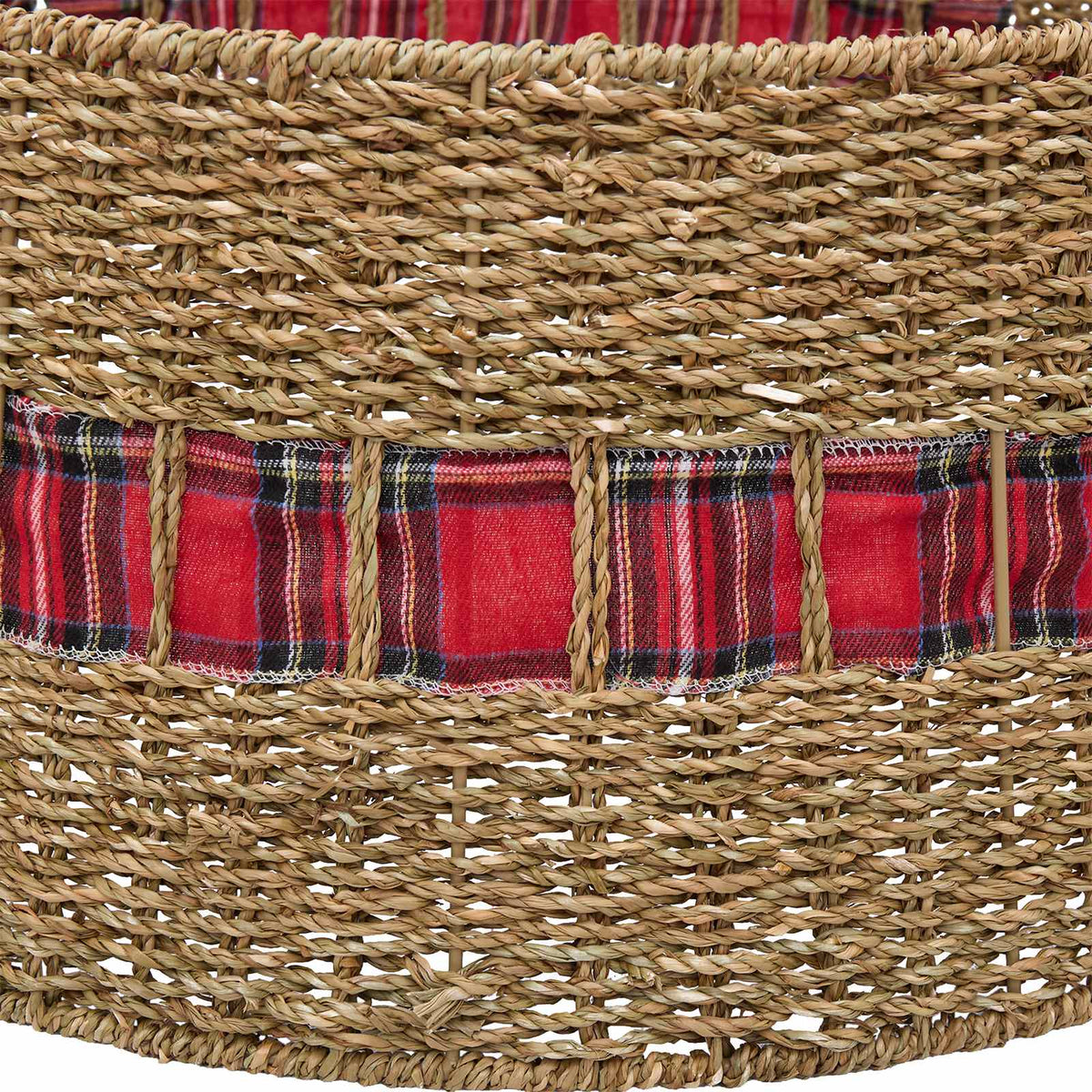 Christmas Tree Collar Round Natural Dia. 60 x 22 cm Seagrass