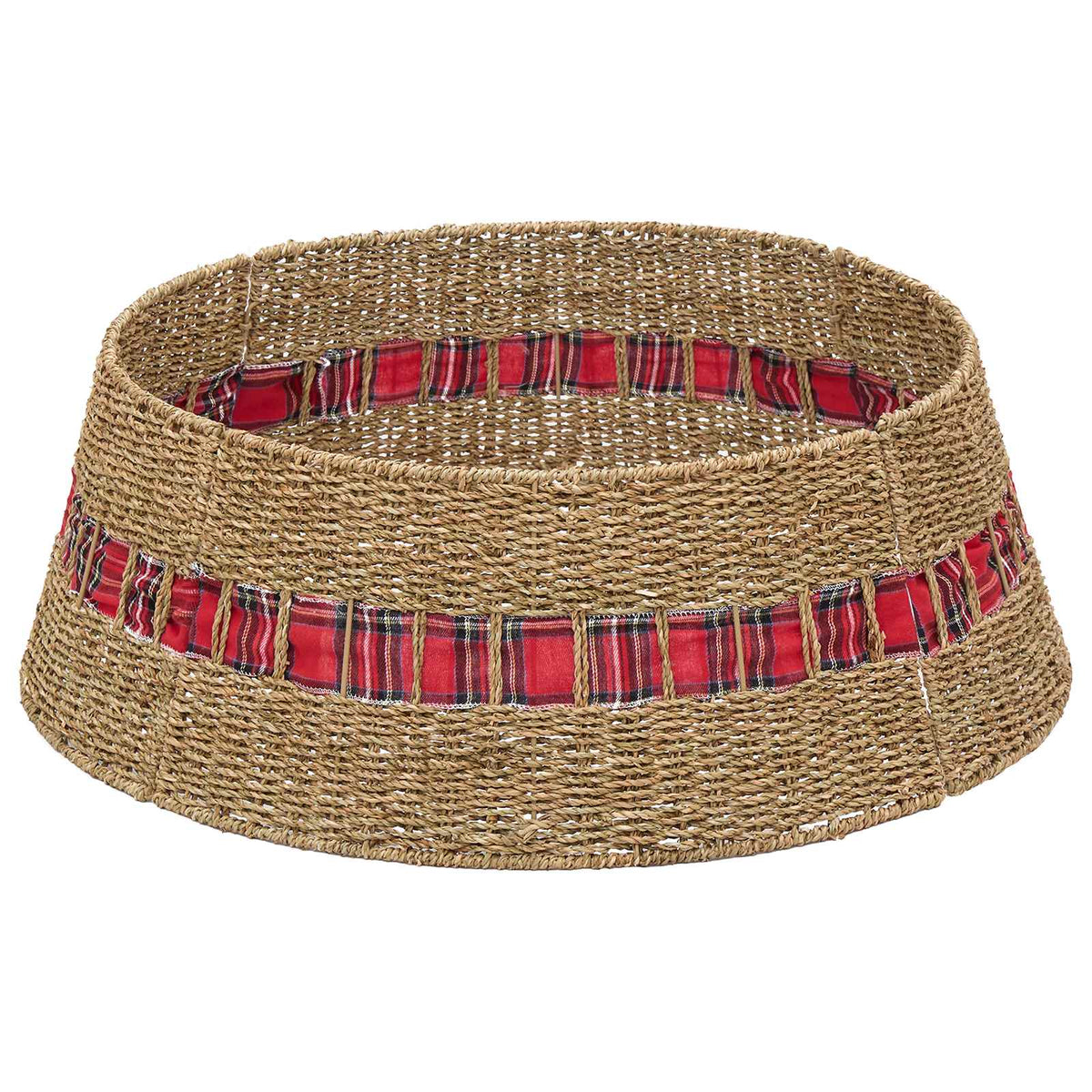 Christmas Tree Collar Round Natural Dia. 75 x 25 cm Seagrass