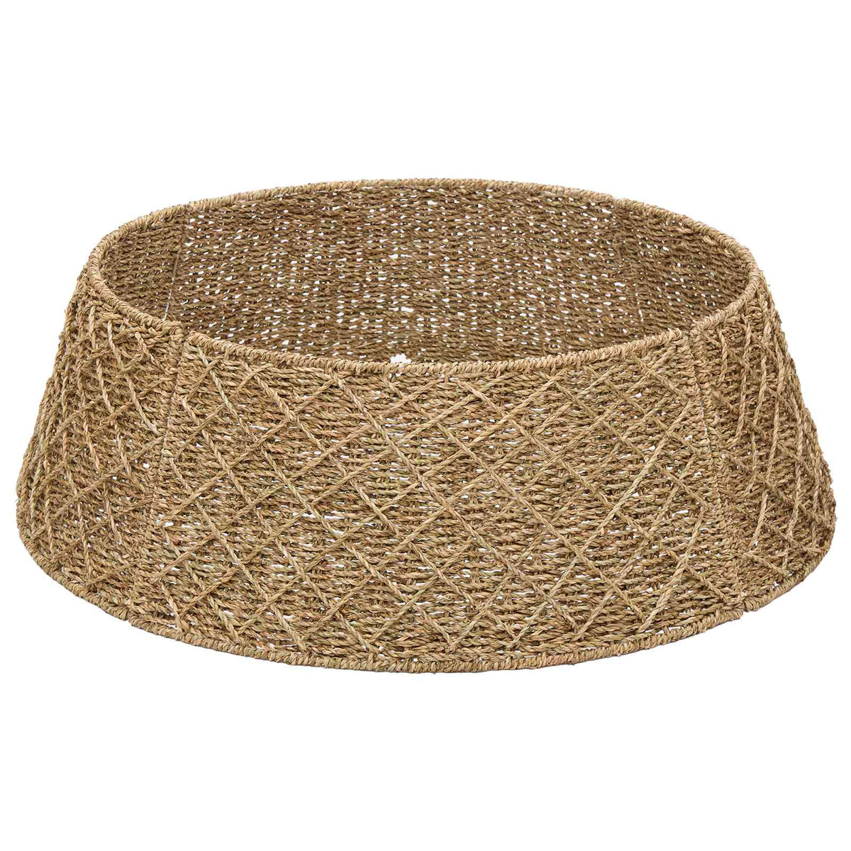Christmas Tree Collar Round Natural Dia. 105 x 28 cm Seagrass