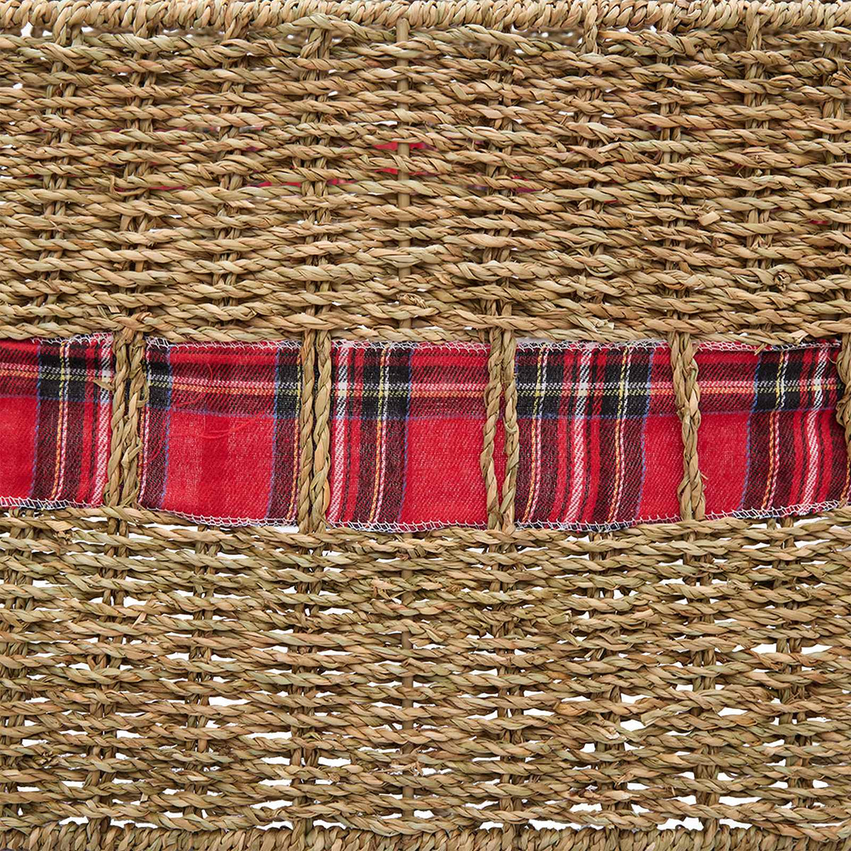 Christmas Tree Collar Square Natural 50 x 50 x 25 cm Seagrass