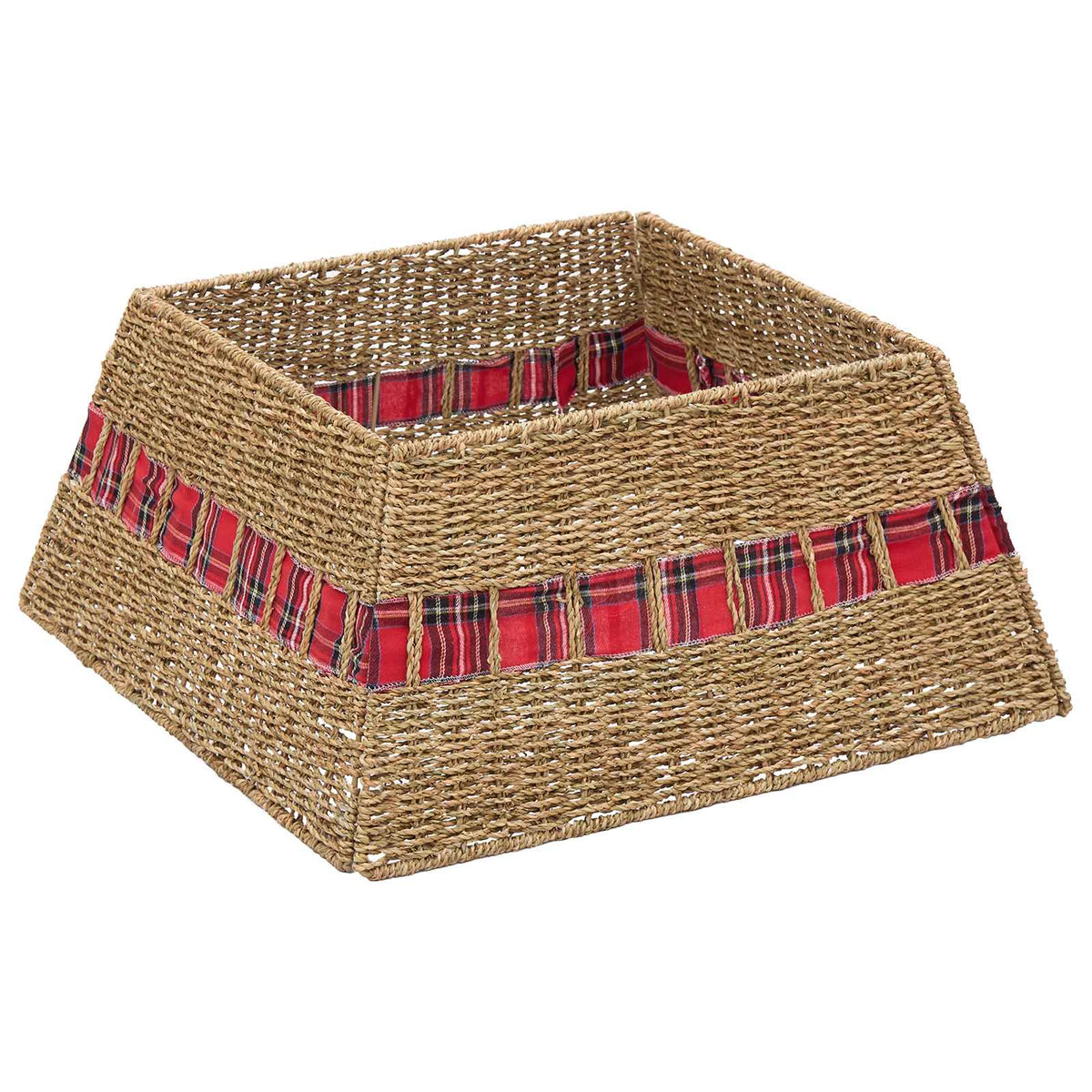 Christmas Tree Collar Square Natural 60 x 60 x 28 cm Seagrass