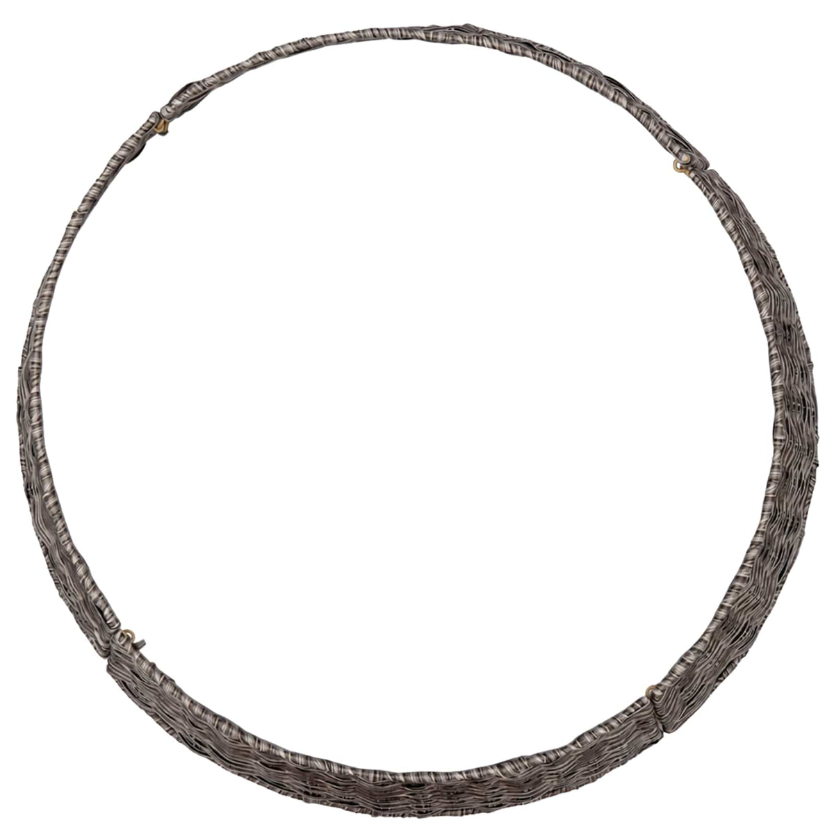 Christmas Tree Collar Round Grey Dia. 45 x 22 cm Poly Rattan