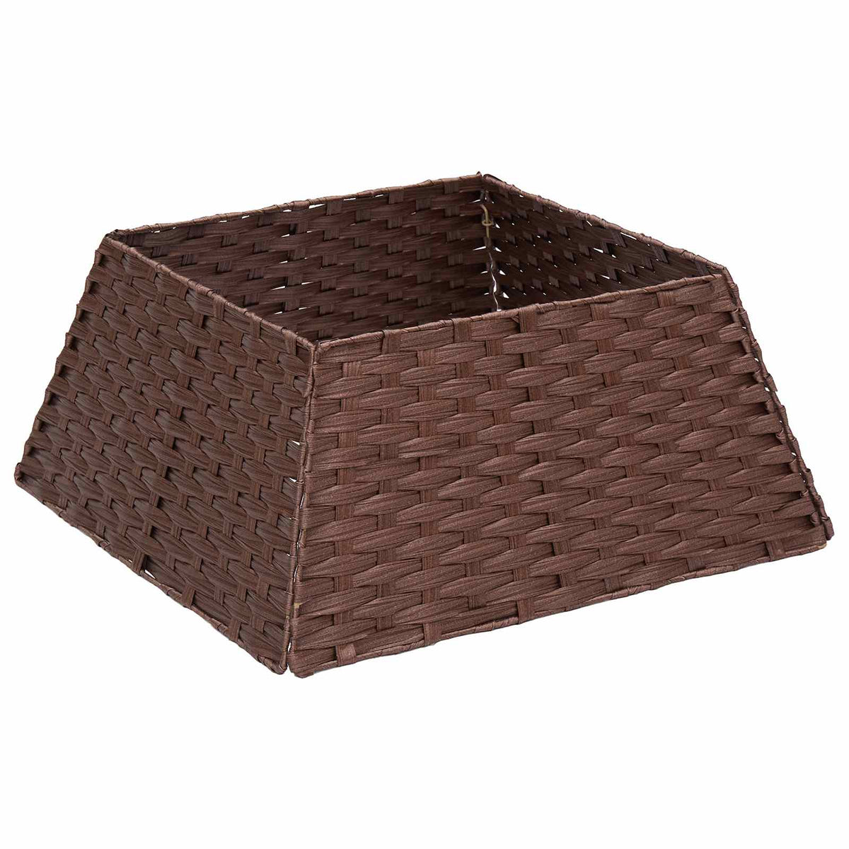 Christmas Tree Collar Square Dark Brown 70 x 70 x 28 cm