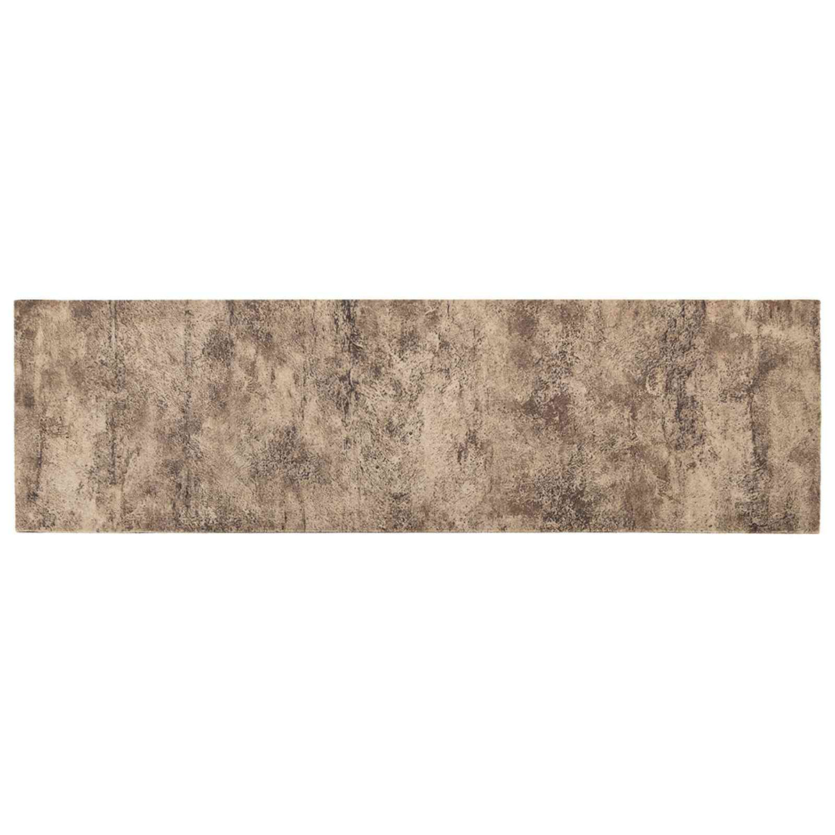 Kitchen Rug Brown Concrete 300 x 60 cm 100% Polyamide Washable