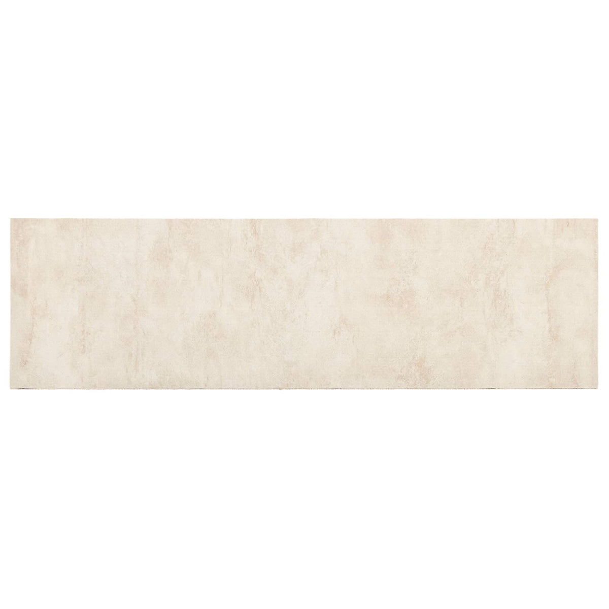 Kitchen Rug Cream Concrete 180 x 60 cm 100% Polyamide Washable