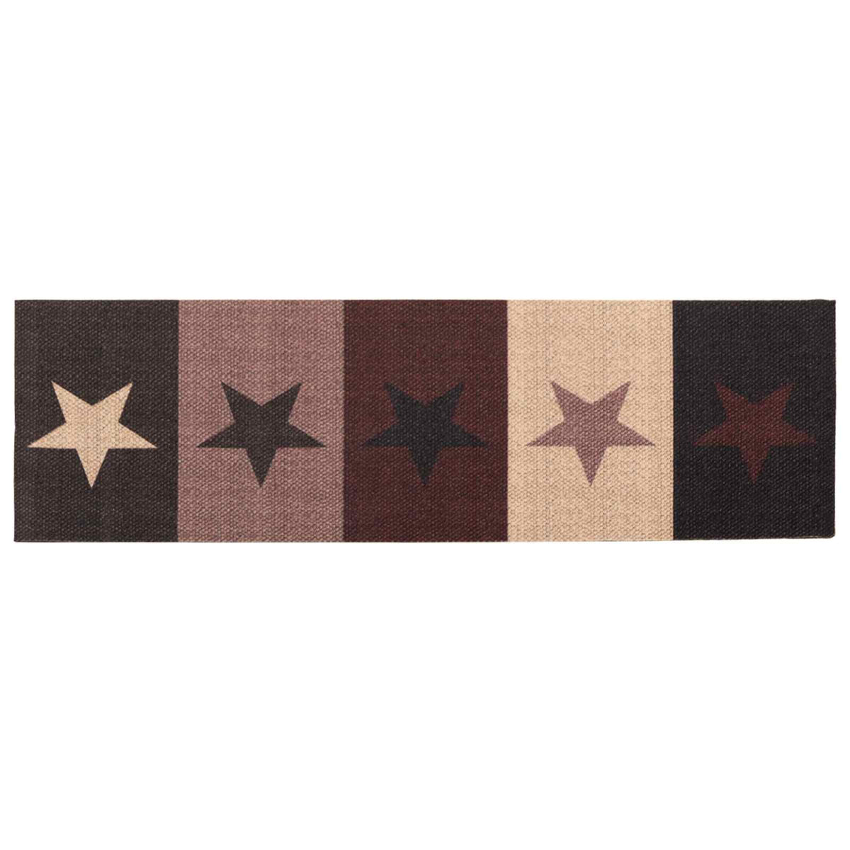 Kitchen Rug Red Stars 180 x 60 cm 100% Polyamide Washable