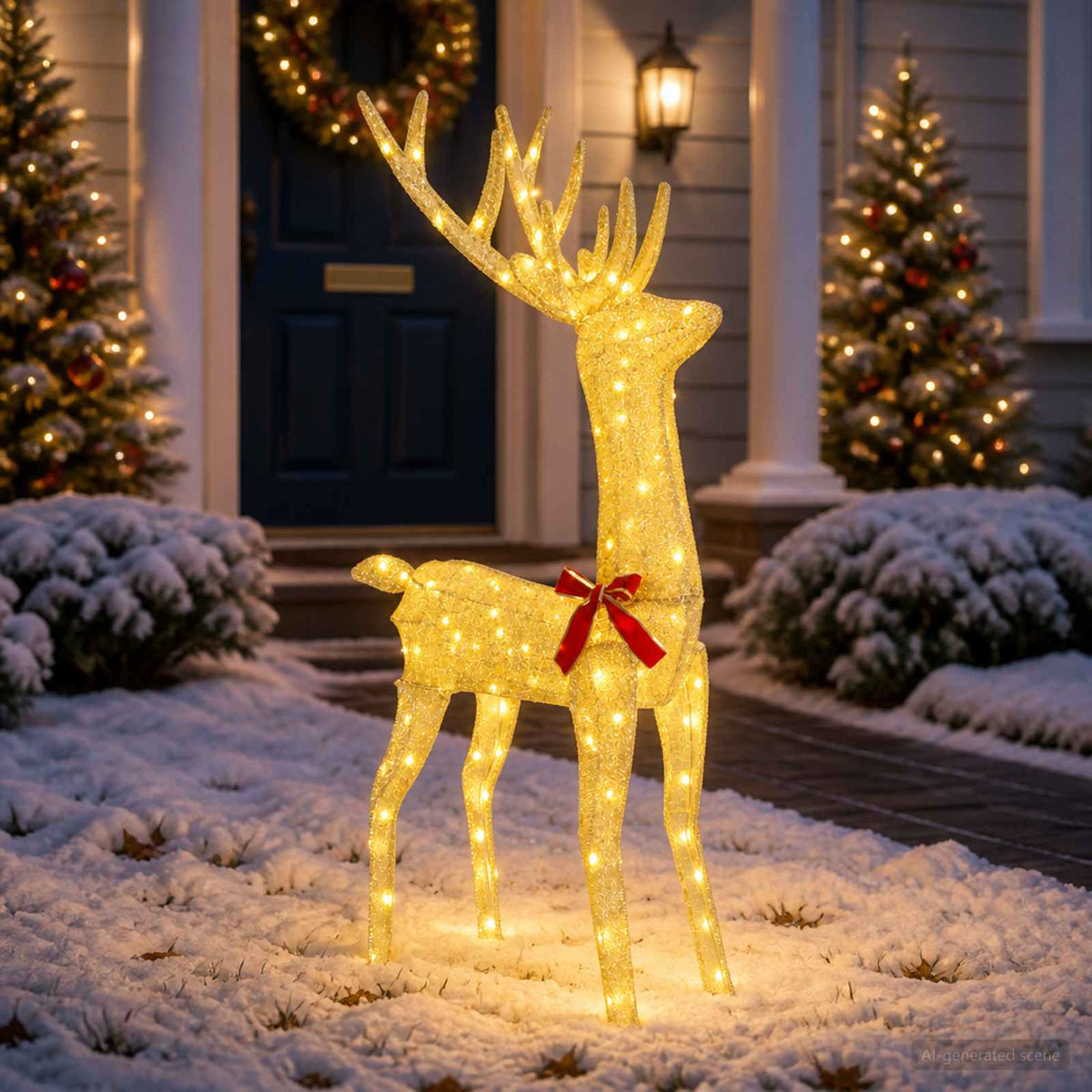 3D Christmas Reindeer LOVIISA 140 LEDs Warm White