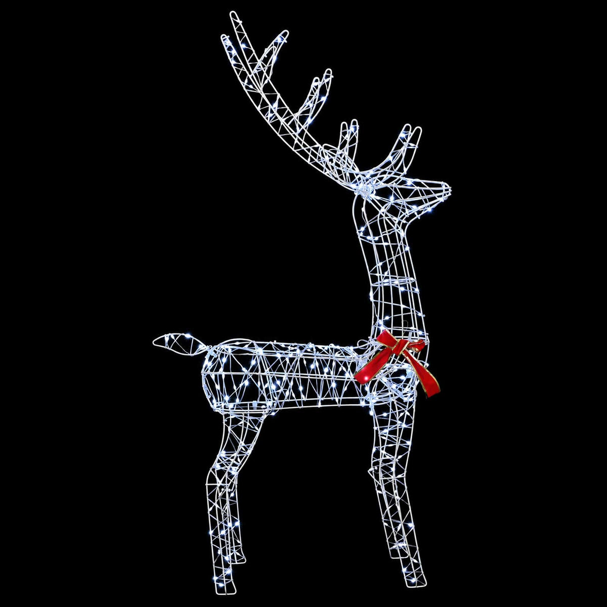 3D Christmas Reindeer LOVIISA 300 LEDs Cold White