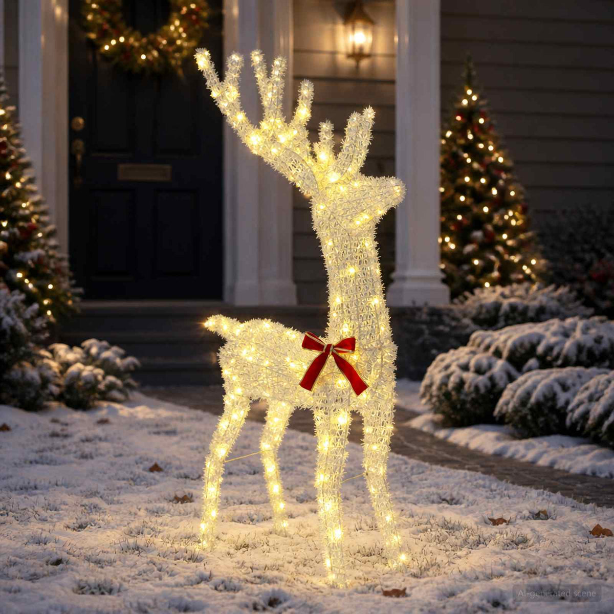 3D Christmas Reindeer LOVIISA 140 LEDs Warm White