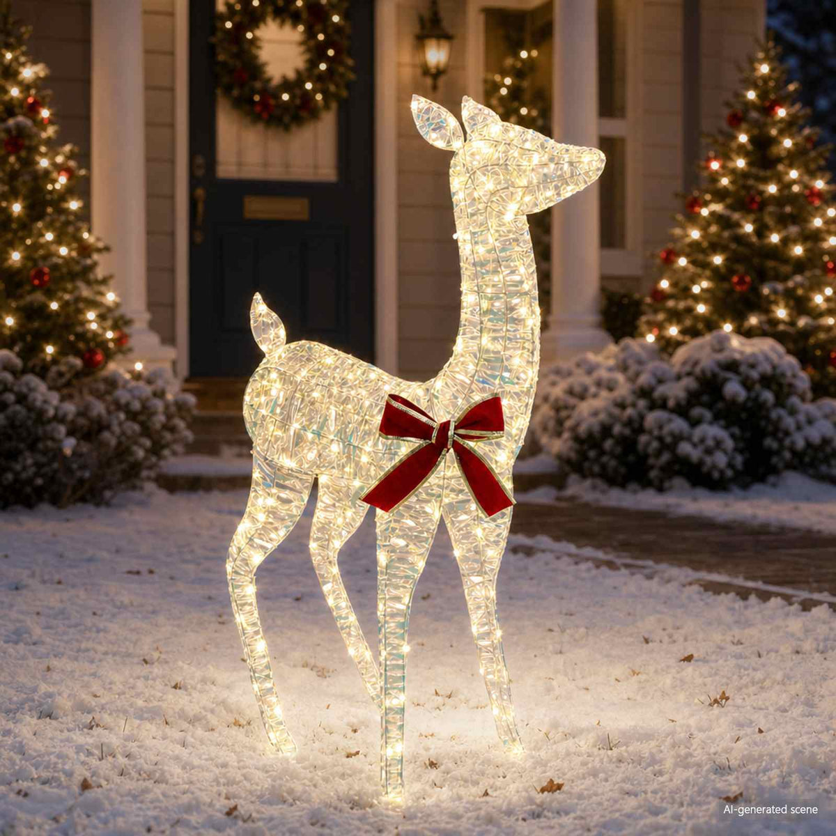 3D Christmas Reindeer LOVIISA 110 LEDs Warm White