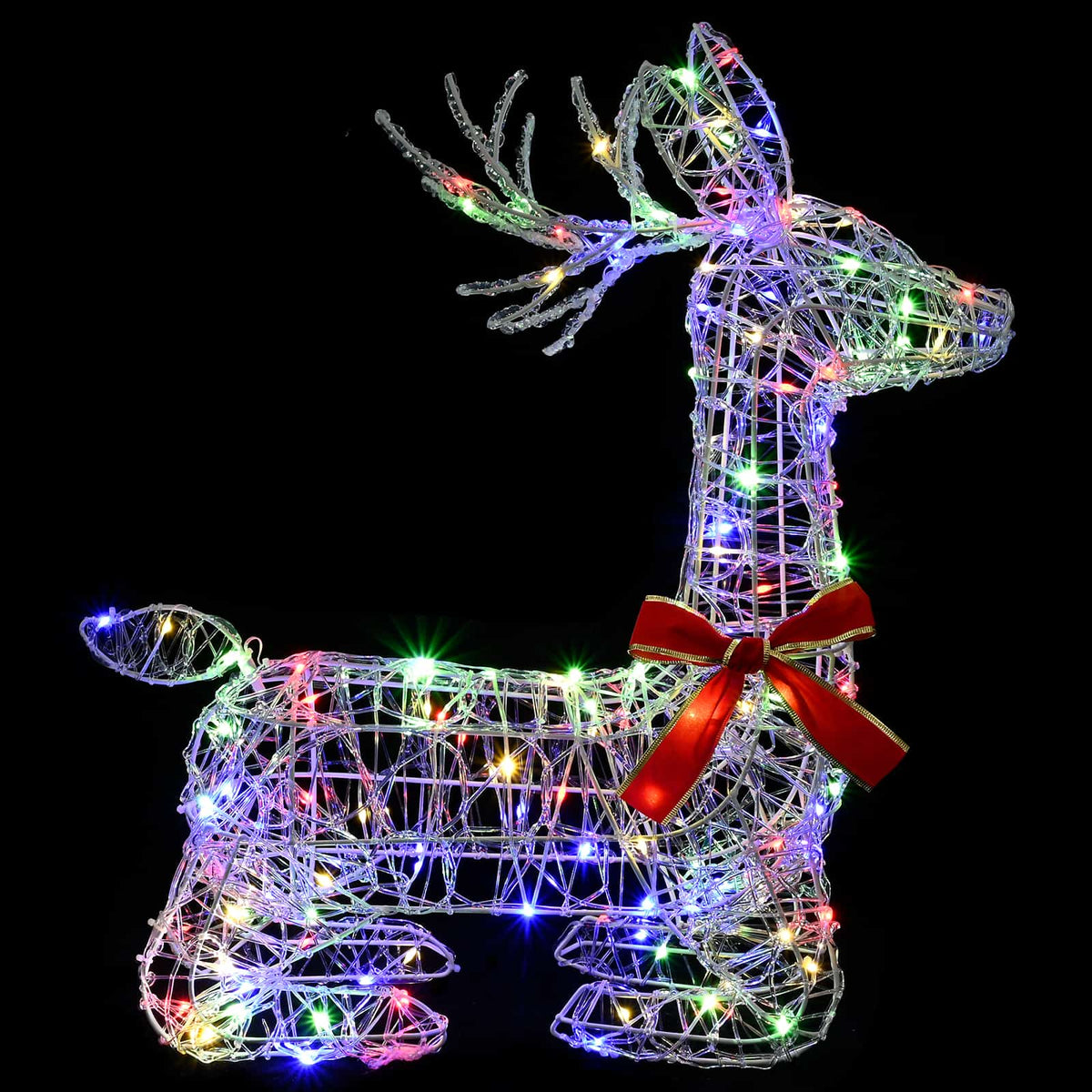 3D Christmas Reindeer LOVIISA 140 LEDs Multicolour