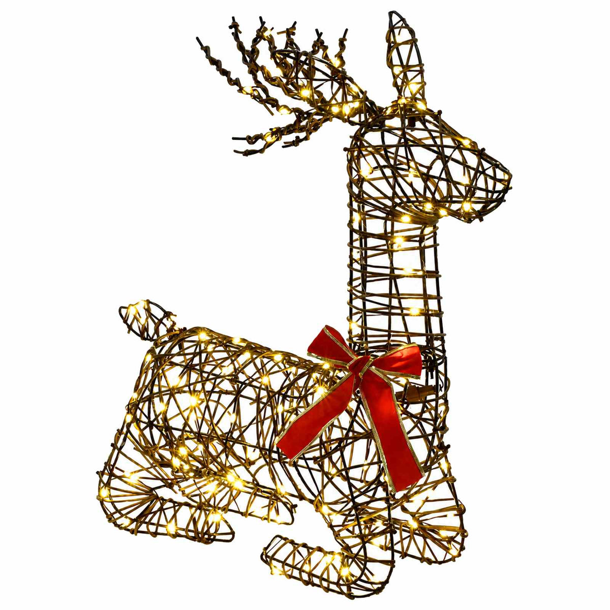 3D Christmas Reindeer LOVIISA 140 LEDs Warm White