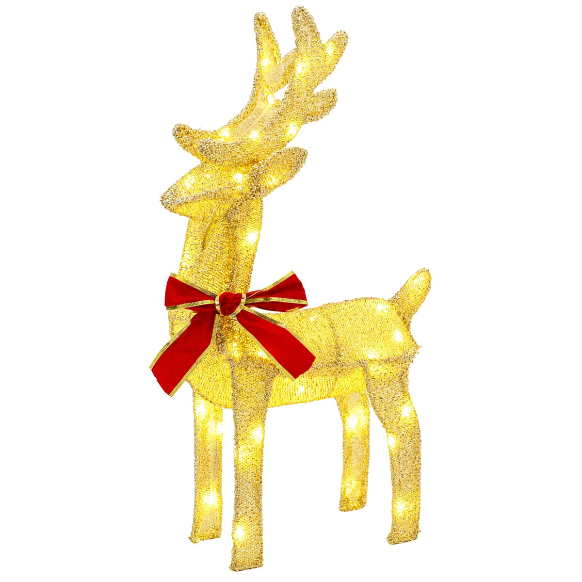 3D Christmas Reindeer with Sleigh LOVIISA 3 pcs 160 LEDs