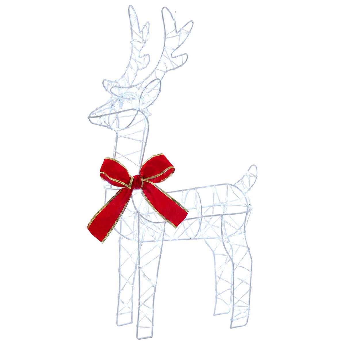 3D Christmas Reindeer with Sleigh LOVIISA 3 pcs 400 LEDs