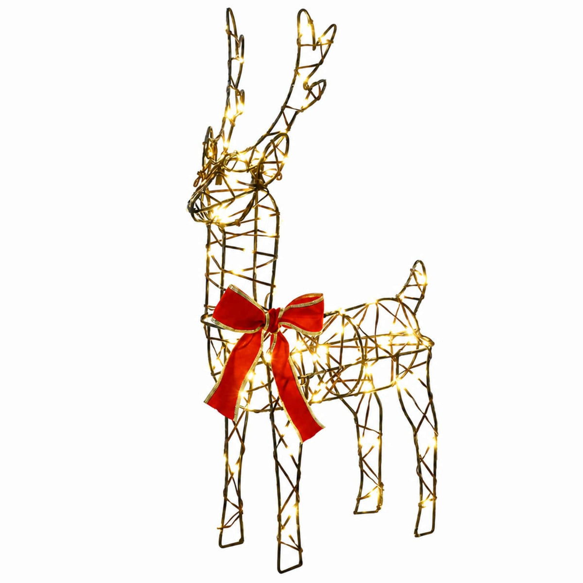 3D Christmas Reindeer with Sleigh LOVIISA 3 pcs 400 LEDs
