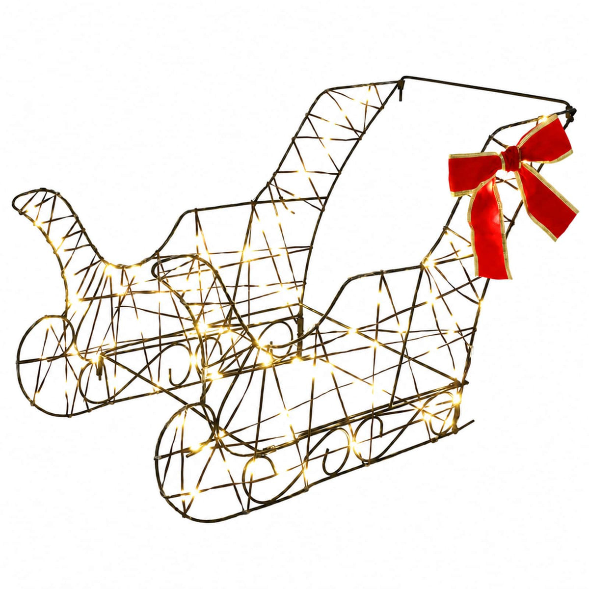 3D Christmas Reindeer with Sleigh LOVIISA 3 pcs 400 LEDs