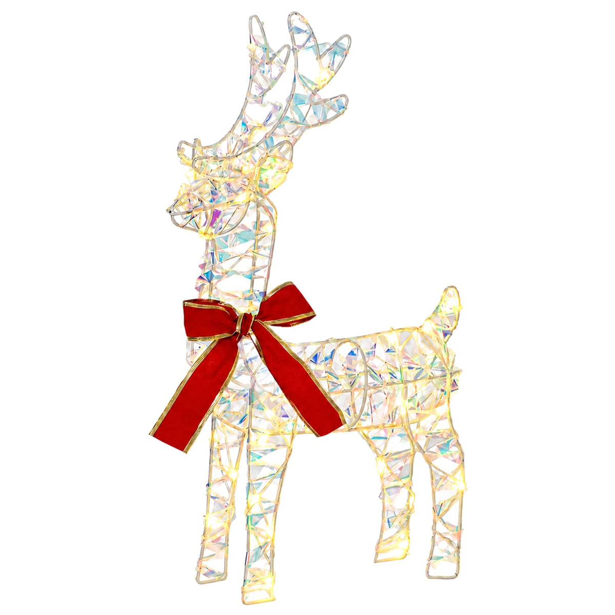 3D Christmas Reindeer LOVIISA 2 pcs 80 LEDs Warm White