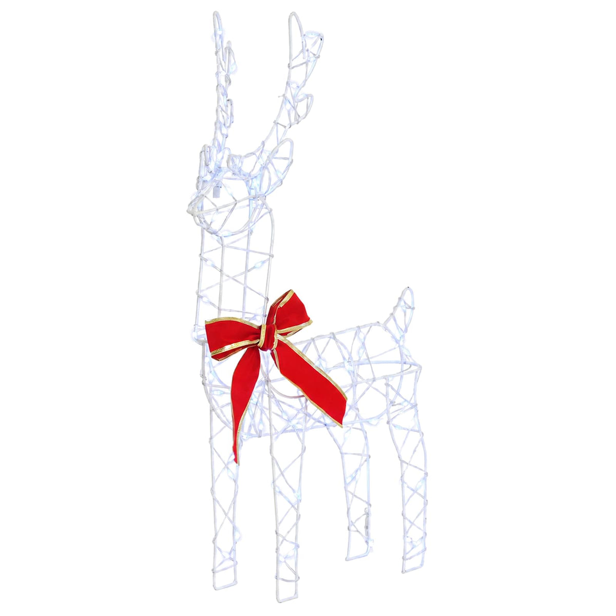 3D Christmas Reindeer LOVIISA 2 pcs 180 LEDs Cold White