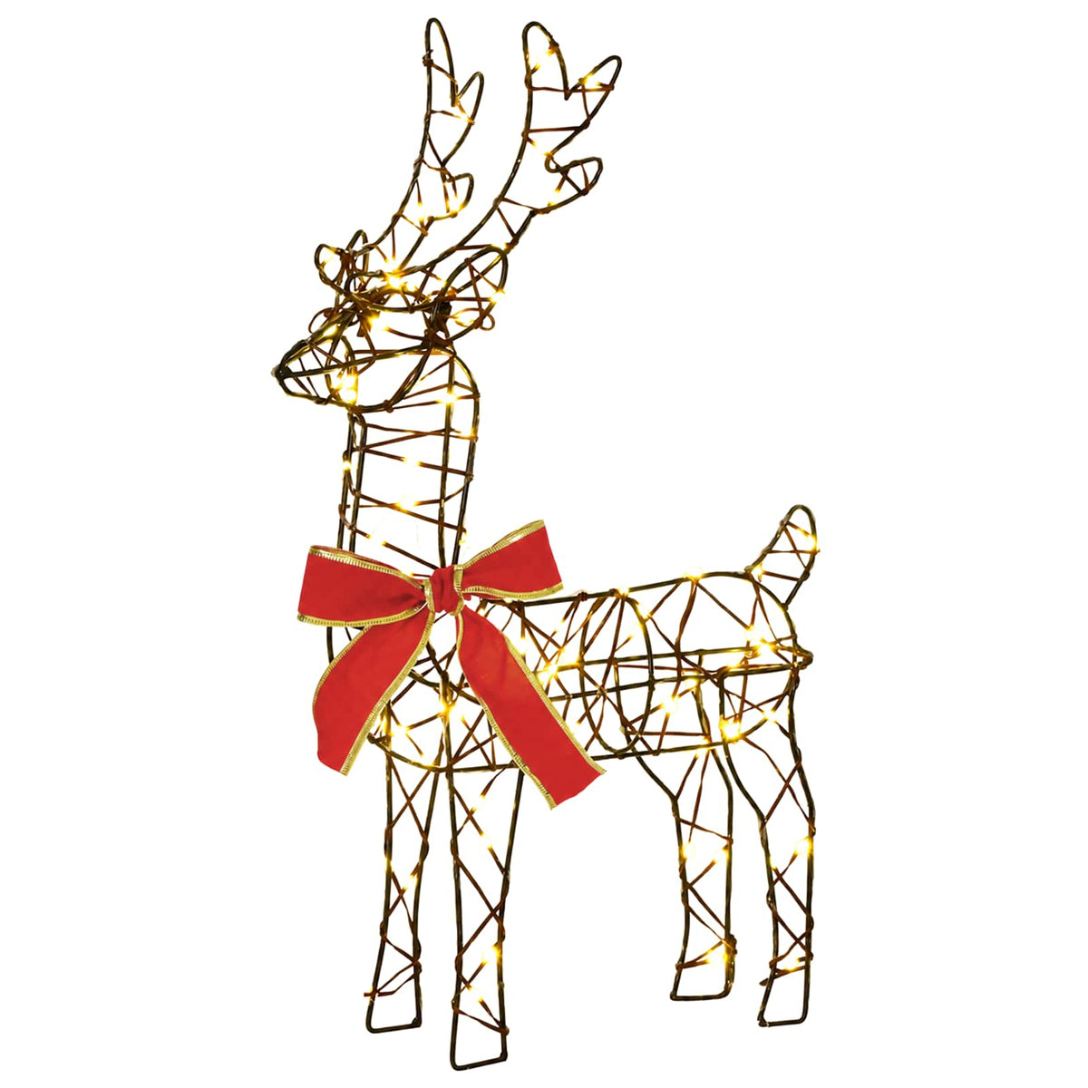 3D Christmas Reindeer LOVIISA 2 pcs 180 LEDs Warm White