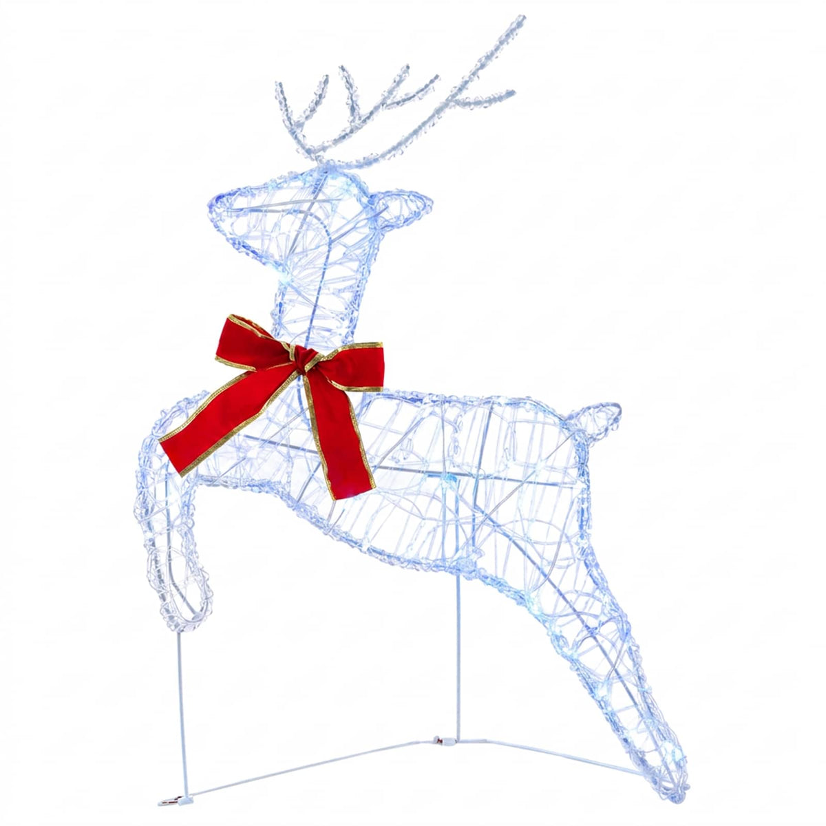 Christmas Reindeer 2 pcs 40 LEDs Blue 43 x 19 x 65 cm