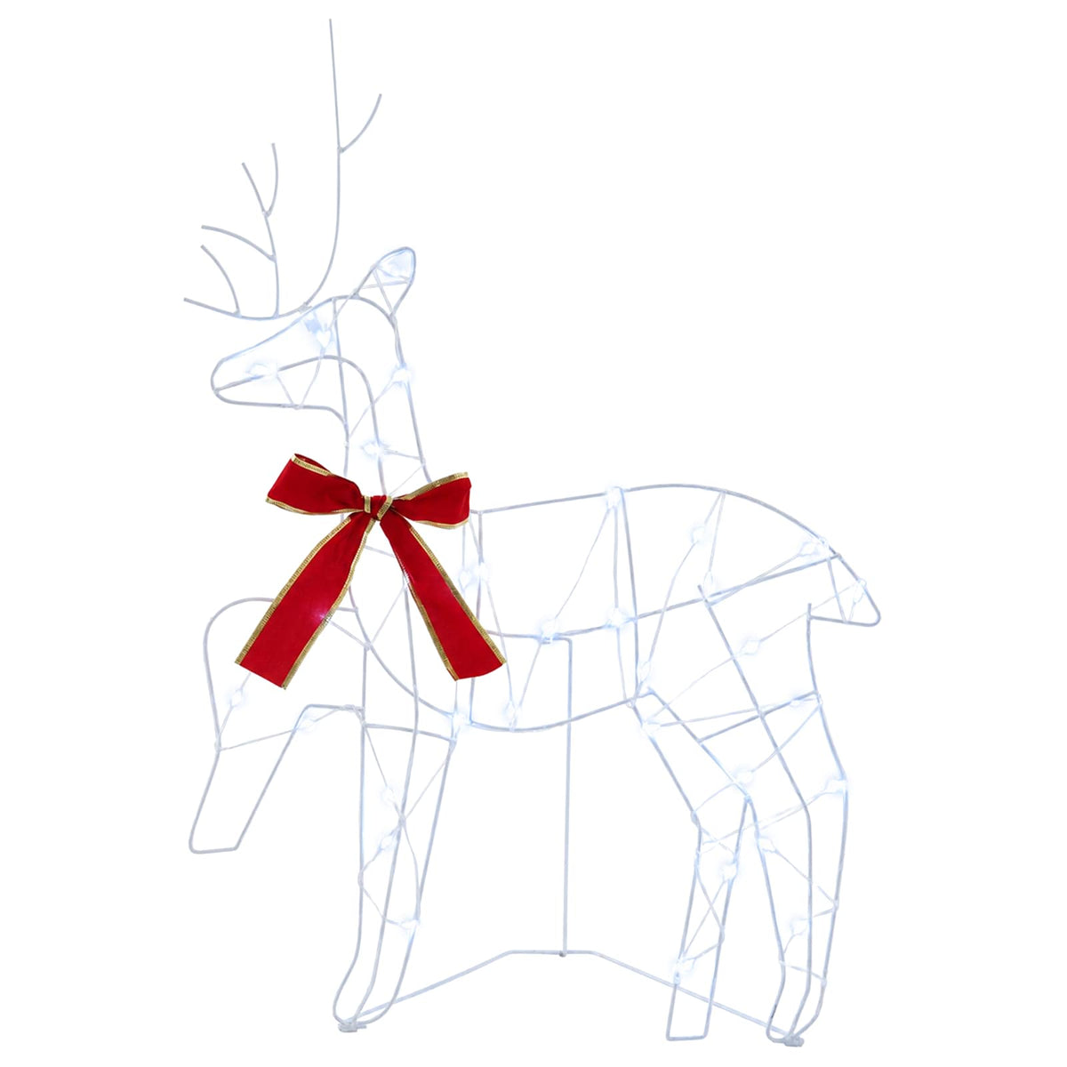 Christmas Reindeer 2 pcs 90 LEDs Cold White