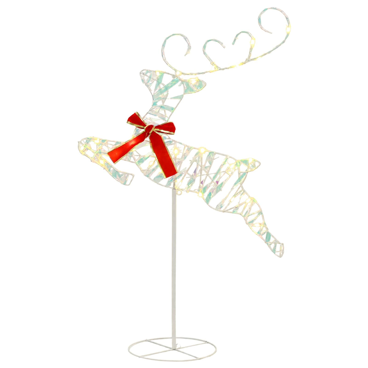 Christmas Reindeer with Sleigh 3 pcs 72 LEDs Warm White